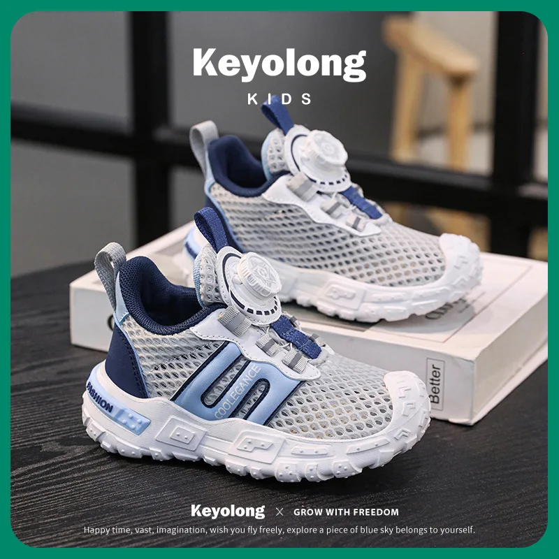 

Children's Shoes, Boys' Breathable Mesh Shoes2024 New Summer Boys' Campus Little White ShoesSoft Sole Single Mesh Sports Shoes