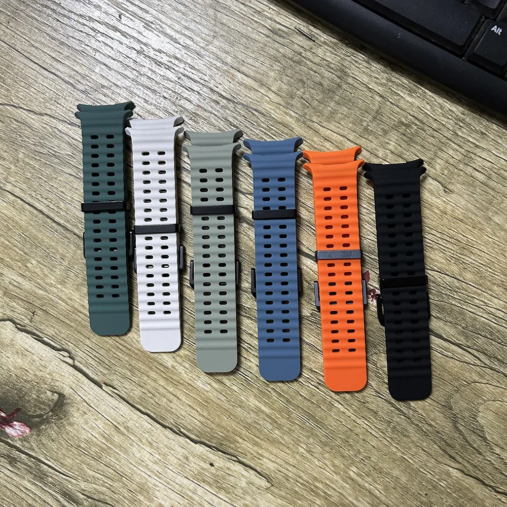 Smartwatch Strap for Samsung Galaxy Ultra 47mm Watch Band Watchband Adjustable Breathable Soft Waterproof Thick Silicone Sport