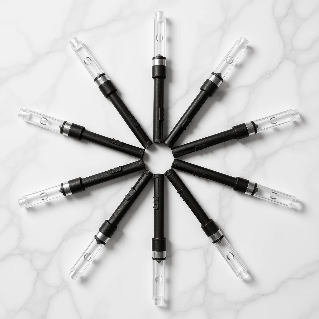 

12Pcs Fountain Pen Ink Absorber Universal 3.4mm Piston Pushpull Converter Ink Refill Tool Portable Compact Absorption
