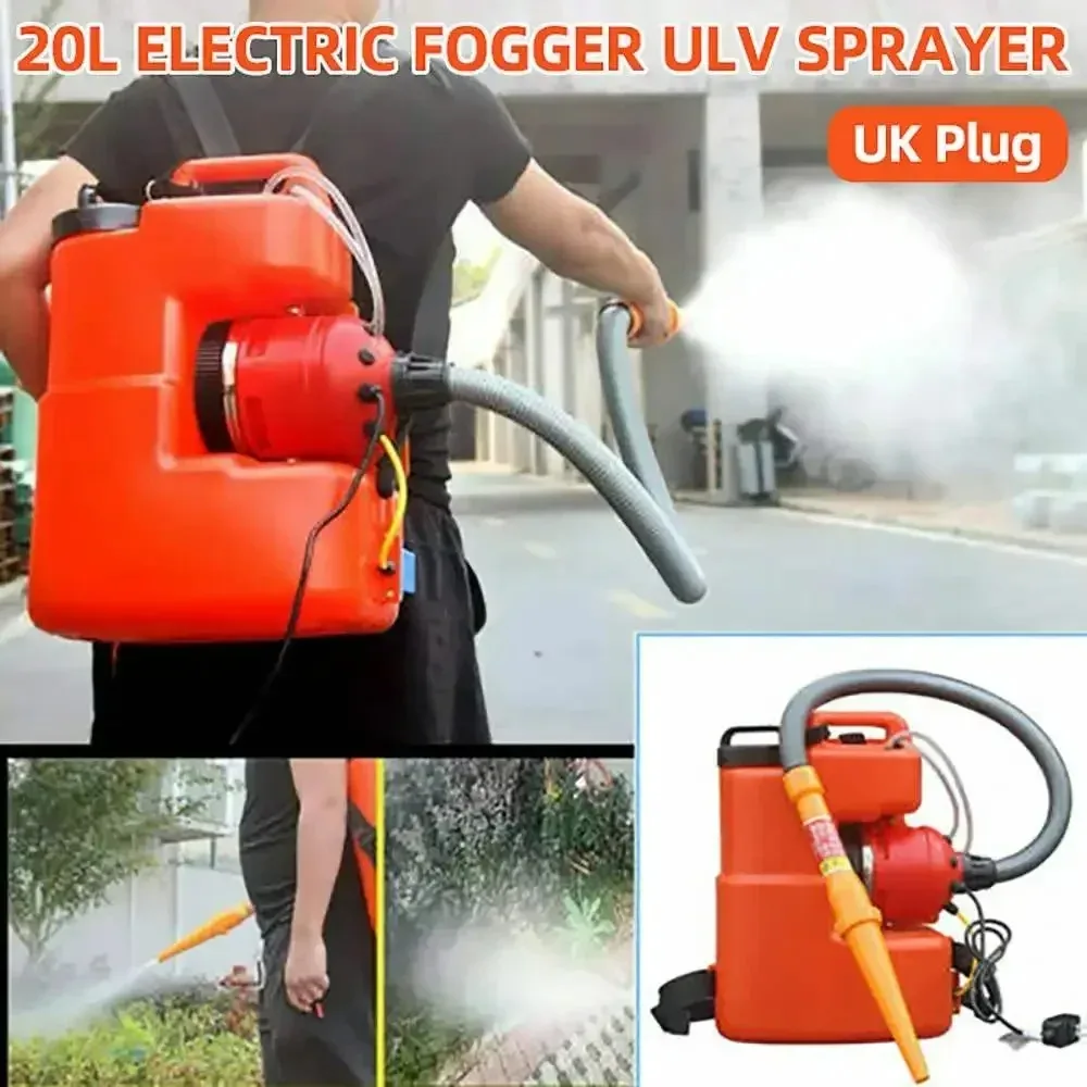 220V 20L Electric ULV Sprayer Ultra-Capacity Cold Fogging Disinfection Machine Atomizer Garden Water Sprayers