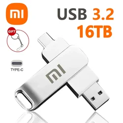 Xiaomi 16tb U Disk Usb 3.2 High Speed Flash Drives Transfer Metal Pendrive Memory Card Flash Disk Memoria Waterproof Stick 2024