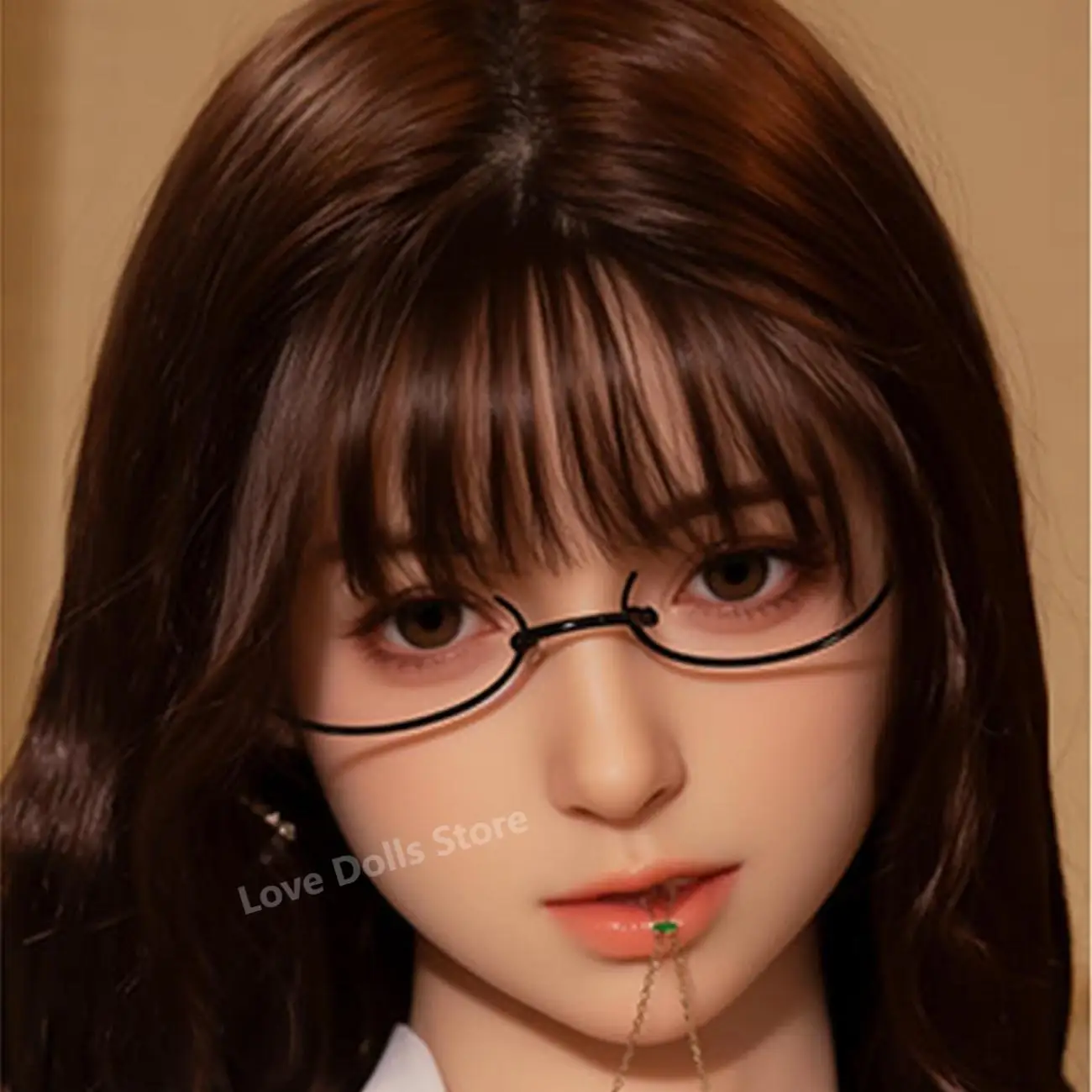 

【Wonanii】Food Grade Silicone Big TS Head K-Y29 M16 Screw Interface, Open Mouth With Wig Teeth Tongue Pupils Oral Cavity-1327