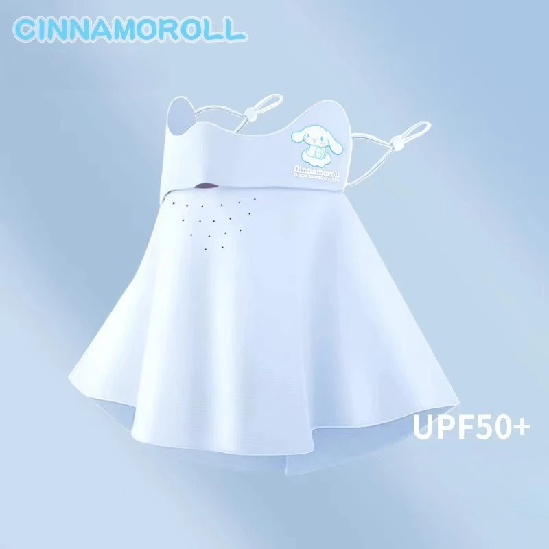 Miniso 正規品 サンリオ マスク 子供用マスク 夏用 薄手 通気性 日焼け止め 日焼け止め UVマスク