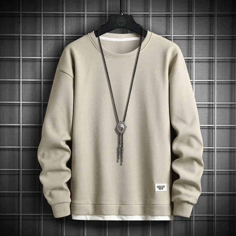 

Pop 2024 Spring Waffler Hoodie Men Hip Hop Sweatshirt Streetwear Casual Fashion Men Clothing Korean Harajuku Loose Pullover Hood