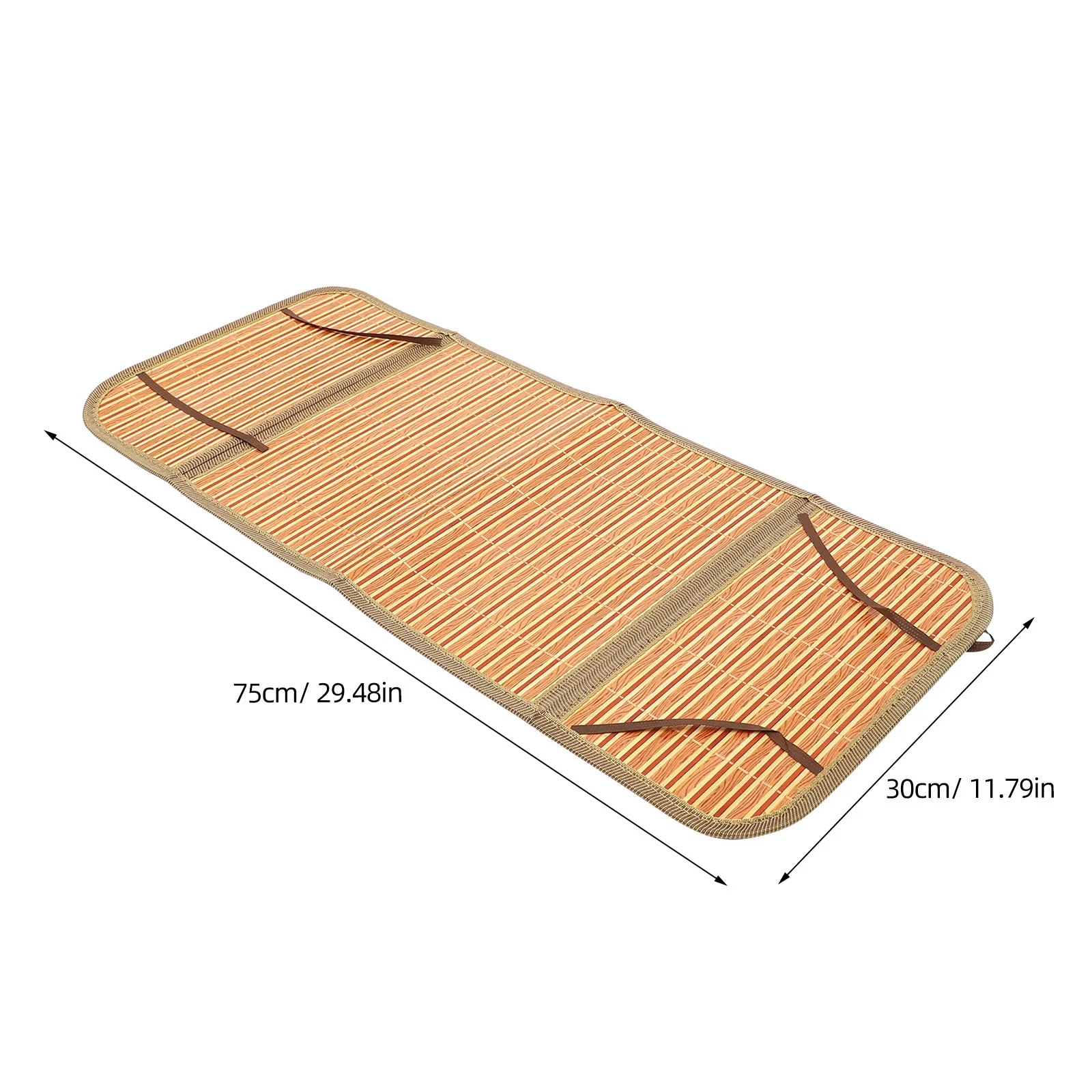 Picture 3: Stroller Cooling Mat Double Sided Bamboo and Rattan Material Breathable Comfortable Easy Clean Summer Cooling Cushion for Dining