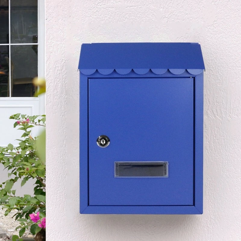 

Exterior Vintage Mailbox Outside the House Outdoor Communication Standing Mailing Boxes Community Mailbox Neighbors Place Box