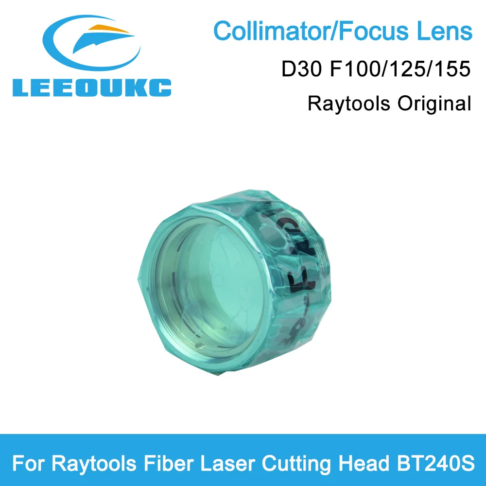 Raytools Original Fiber Laser Collimator Focus Lens D30 F100/125/155mm 120A60022A for Raytools BT240S Laser Cutting Head