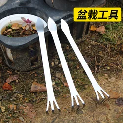 Stainless Steel Root Rake Garden Tools Bonsai Tools Loose Soil Utensils