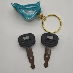 459A Key Excavator Accessories For kubota For kobelco microdig Excavator Keychain 15 20 30 155 161 163 ignition key