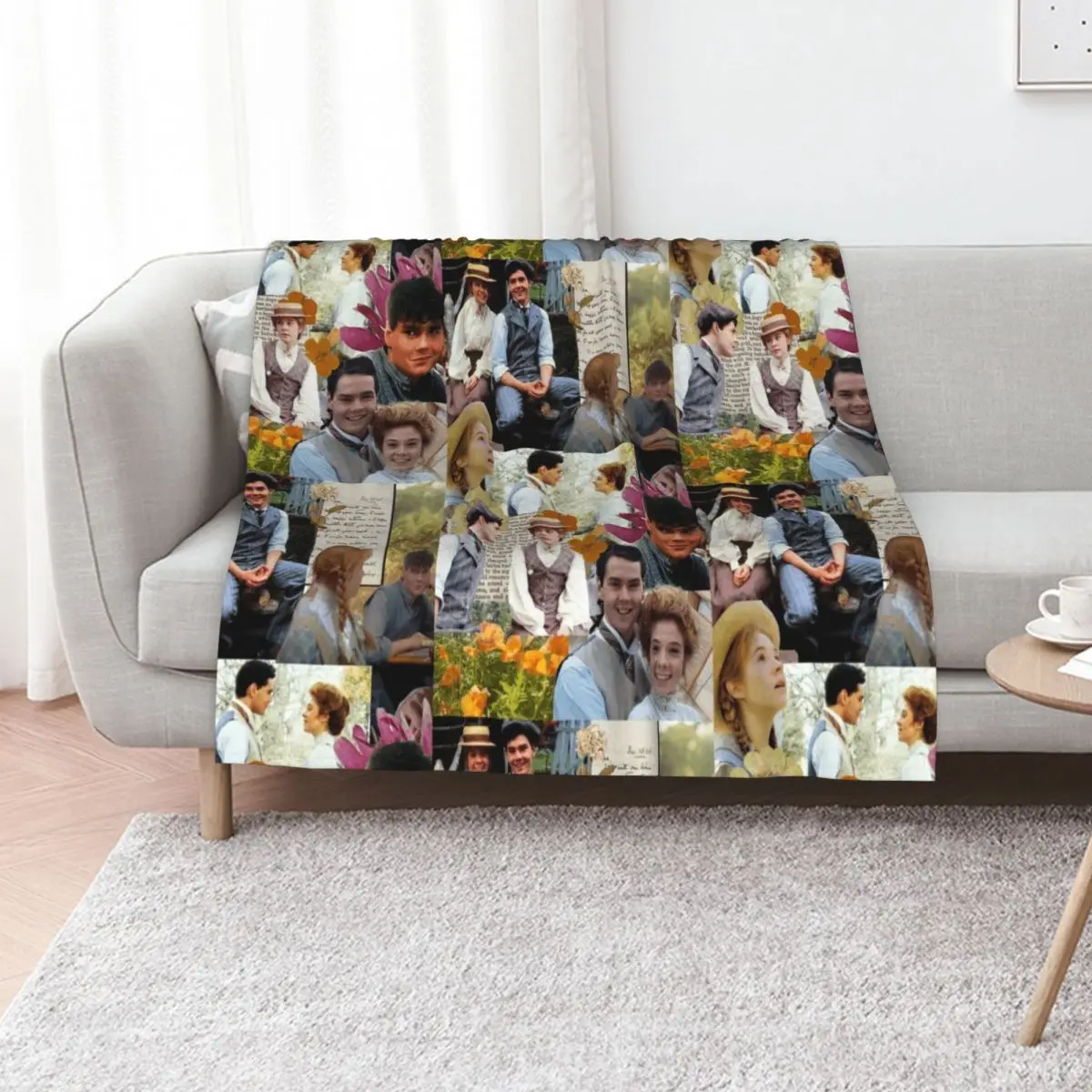 

Anne of Green Gables Collage Throw Blanket Large Baby Extra Large Throw Bed covers Blankets