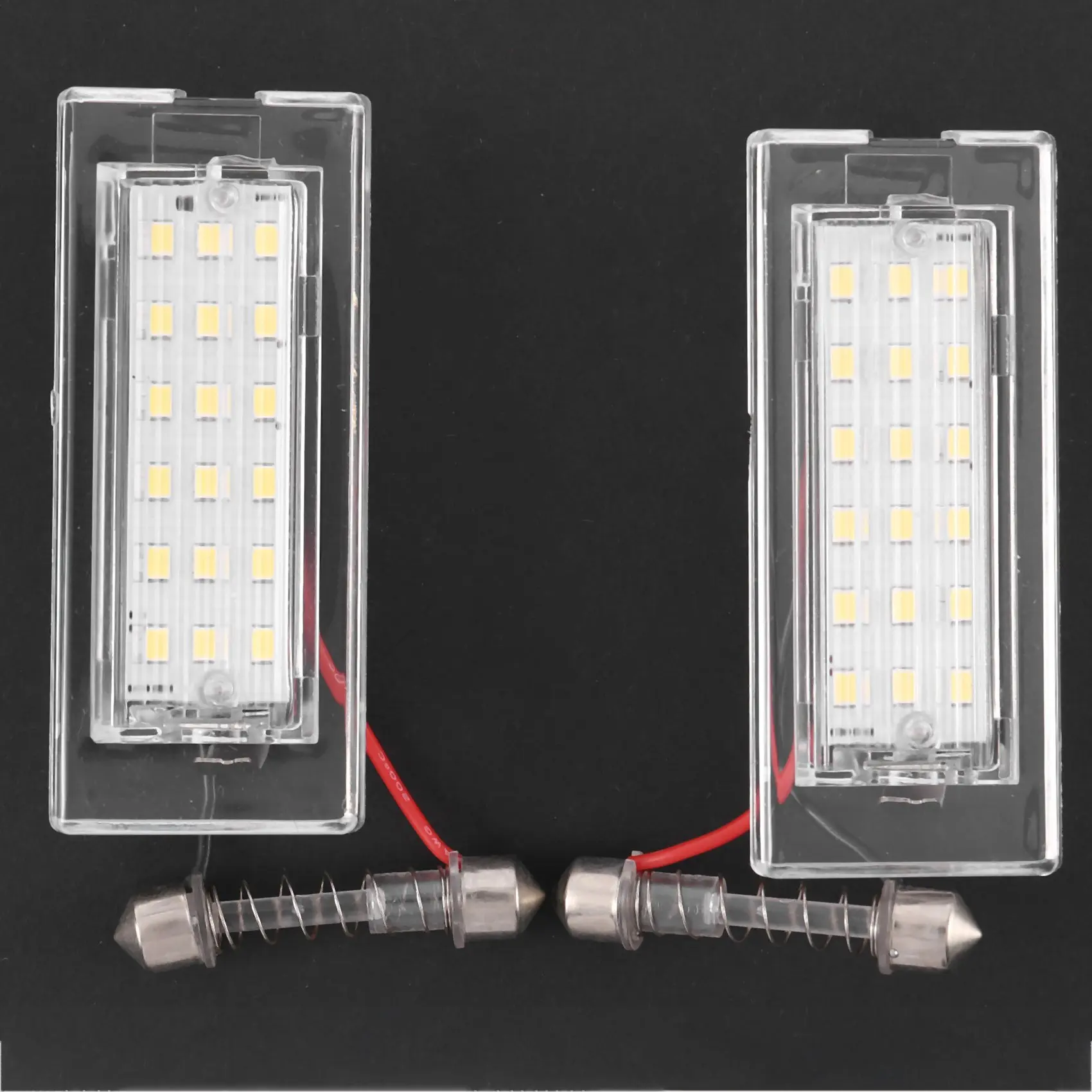 2Pcs White LED Number License Plate Light Lamp 18 SMD 3528 for-BMW E53 X5 1999-2003 E83 X3 03-10