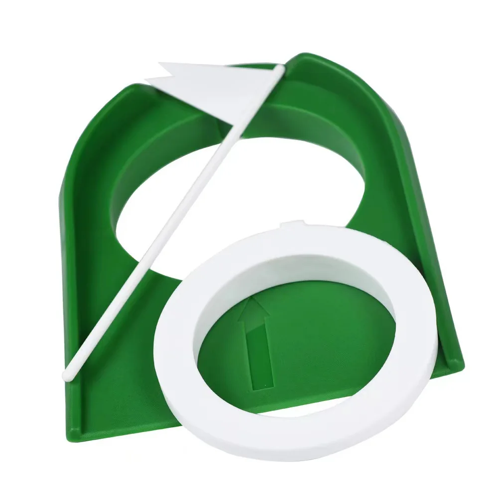 

High Quality Adjustable Golf Putting Hole Assistance Green Flagpole Practice Tool for Home Yard Indoor Outdoor Golf Training