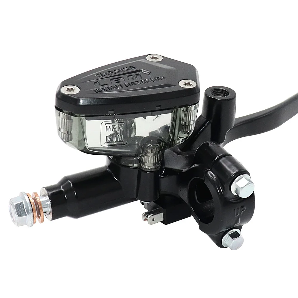 مضخة فرامل الدراجة النارية مضخة فرامل هيدروليكية رافعة دراجة نارية اليسار واليمين العلوي الأمامي والخلفي مضخات الفرامل مضخة القابض الهيدروليكية #5