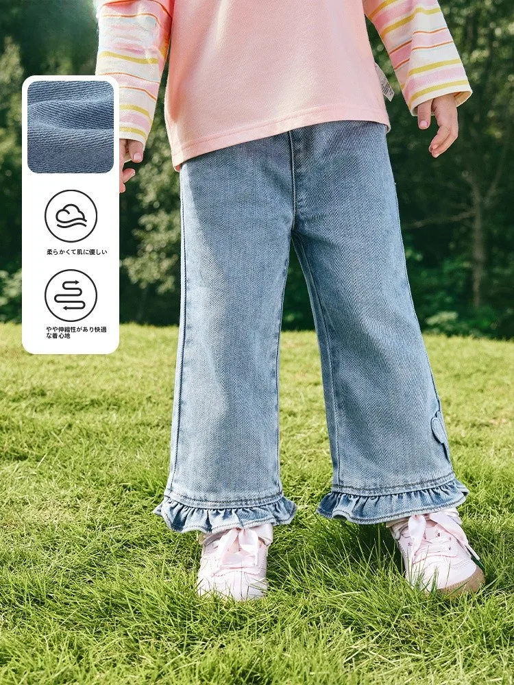 jeans-a-gamba-dritta-per-ragazze-vestibilita-ampia-abbigliamento-per-bambini-primavera-estate-tessuto-misto-cotone-comodi-pantaloni-traspiranti-per-bambini