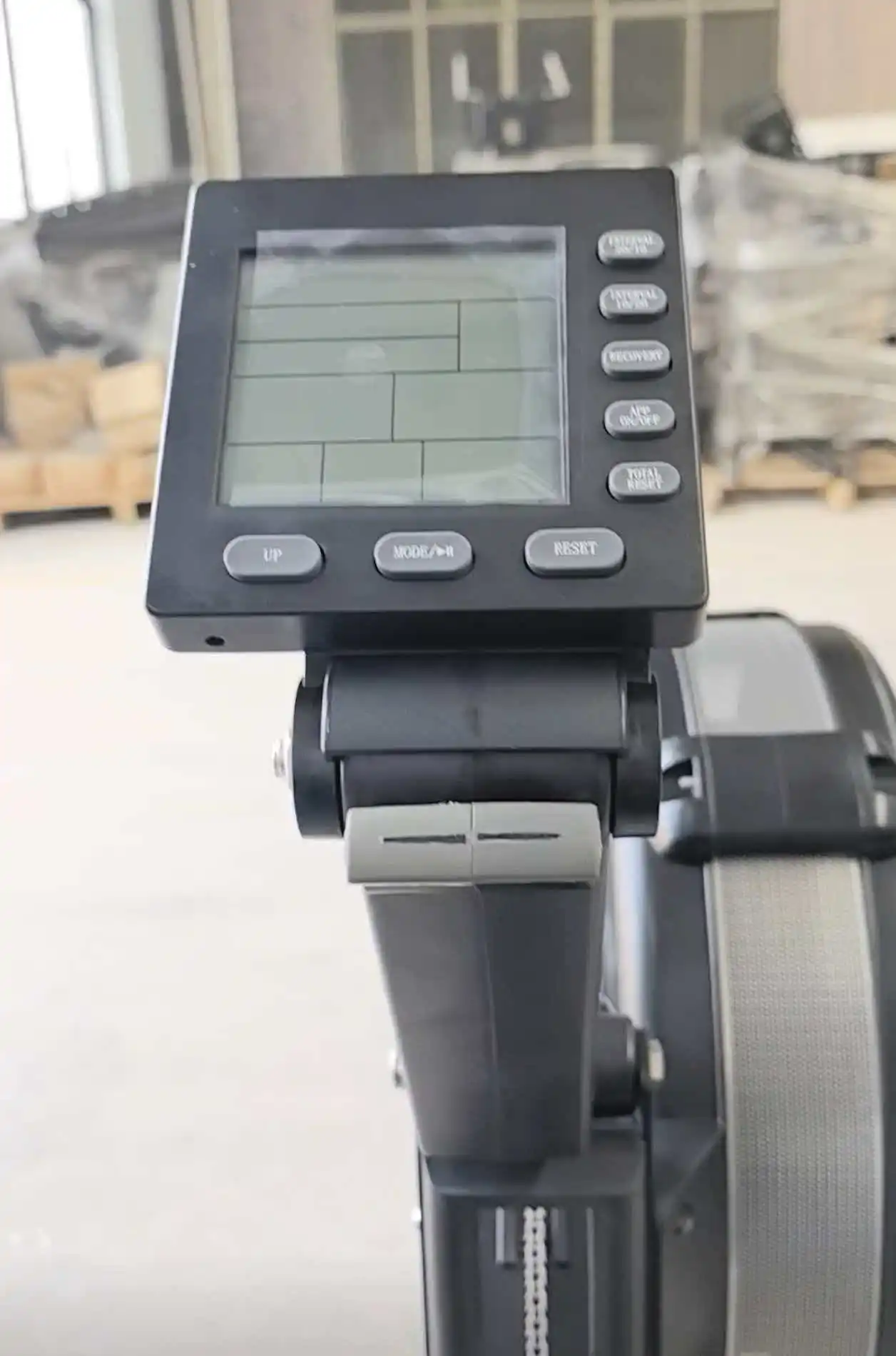 Affordable  Air Resistance Rowing Machine Accessories Smart Display Resume Interval Training Mode Complete Reset Function