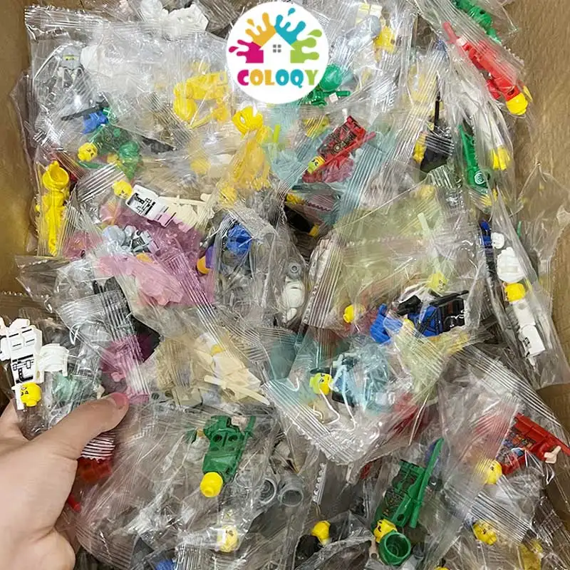 Children's toy blocks 50-200pcs random Norepat mini city dolls movie characters workers police ninjas and other toy gift series