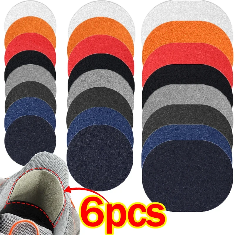 6pcs/set Heel Wear Repair Shoe Patch Stickers Unisex Anti-Wear Heel Foot Care Tools Foot Care Pad Inserts Sneakers Protector