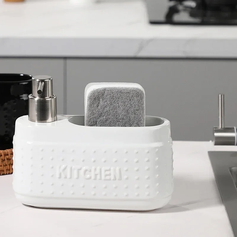 

Bathroom Soap Dispenser, Ceramic Lotion Bottle, Shampoo Distributor, Kitchen Accessories, Sponge Storage Box, Independent Bottle