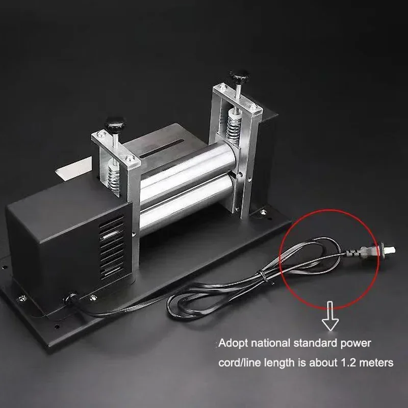 

220V Small Electric Leather Drawing Machine Hand-cranking Leather Strip Machine Shoulder Strap Cylinder Pressure Leather Machine