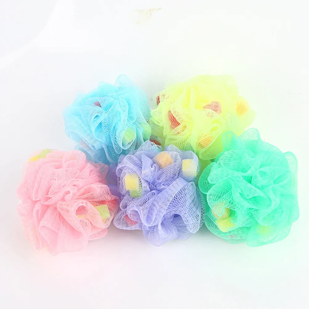 

Набор из 3-х сетчатых мочалок для душа: отшелушивающие, для бережного очищения кожи, с длительным образованием пены, случайный цвет