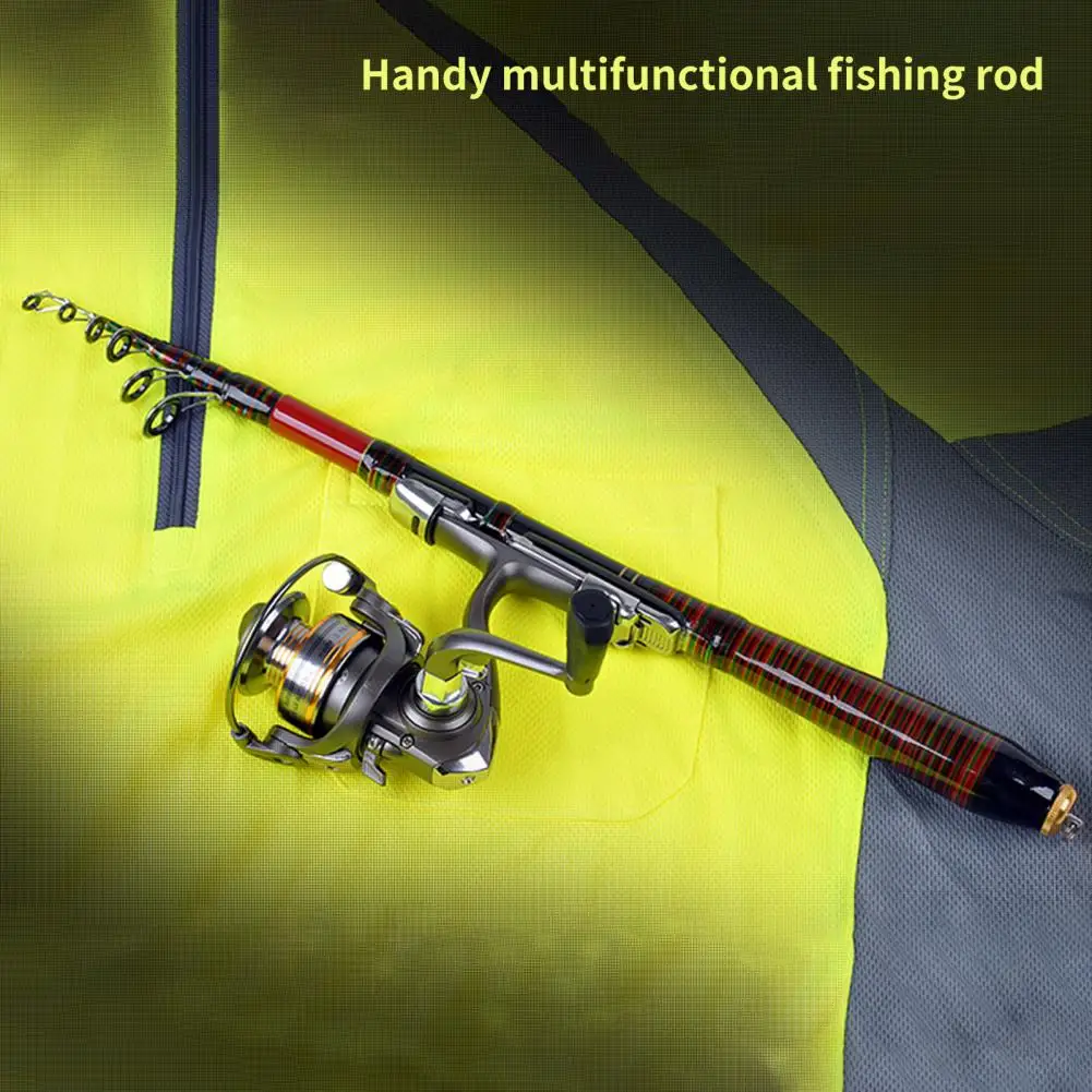 Convenient Mini Wide Application Telescopic Freshwater Saltwater Mini Fishing Rod Carbon Fiber Fishing Rod Fishing Gear