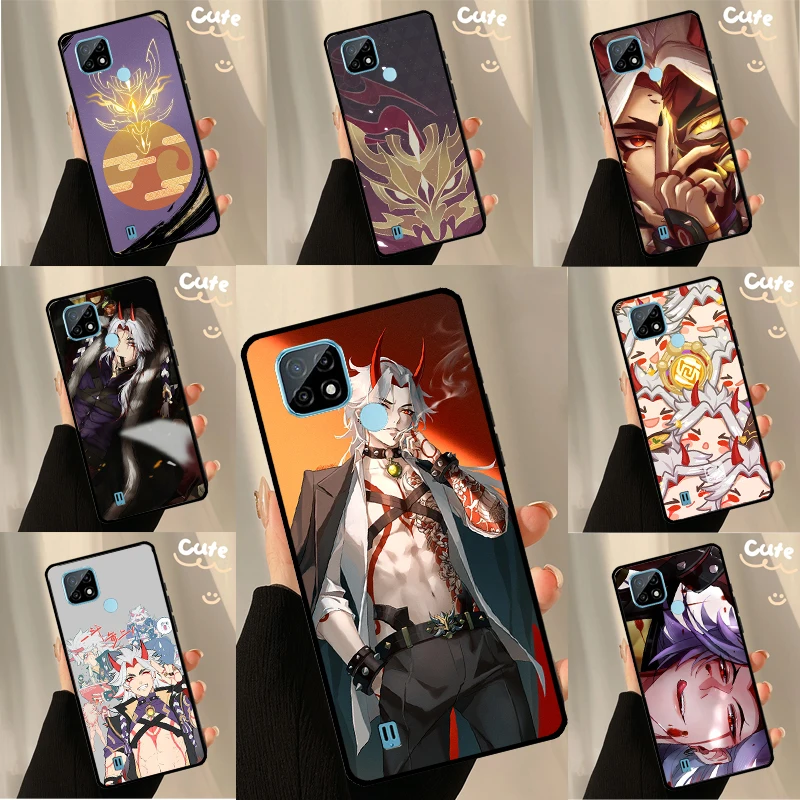 Genshin Impact Arataki Itto For Realme C55 C35 C33 C31 C30 C21Y GT Neo 5 3 2T 10 Pro Plus Oneplus 11 Nord CE 3 Lite Case