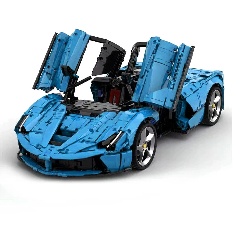 IN STOCK Technial Blue SP3 Sprots Car Model Building Blocks Compatible 42143 Educational Puzzle DIY Toys Christmas Gifts For Kid