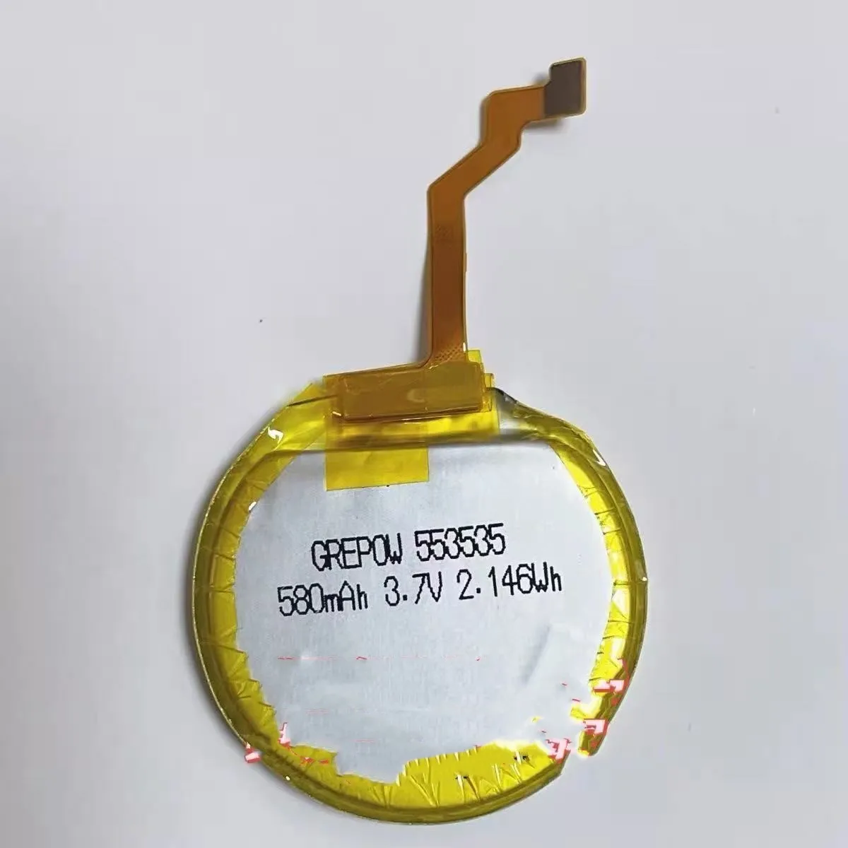 

new for GREPOW 553535 580mAh 3.7V 2.146Wh Smart watch battery