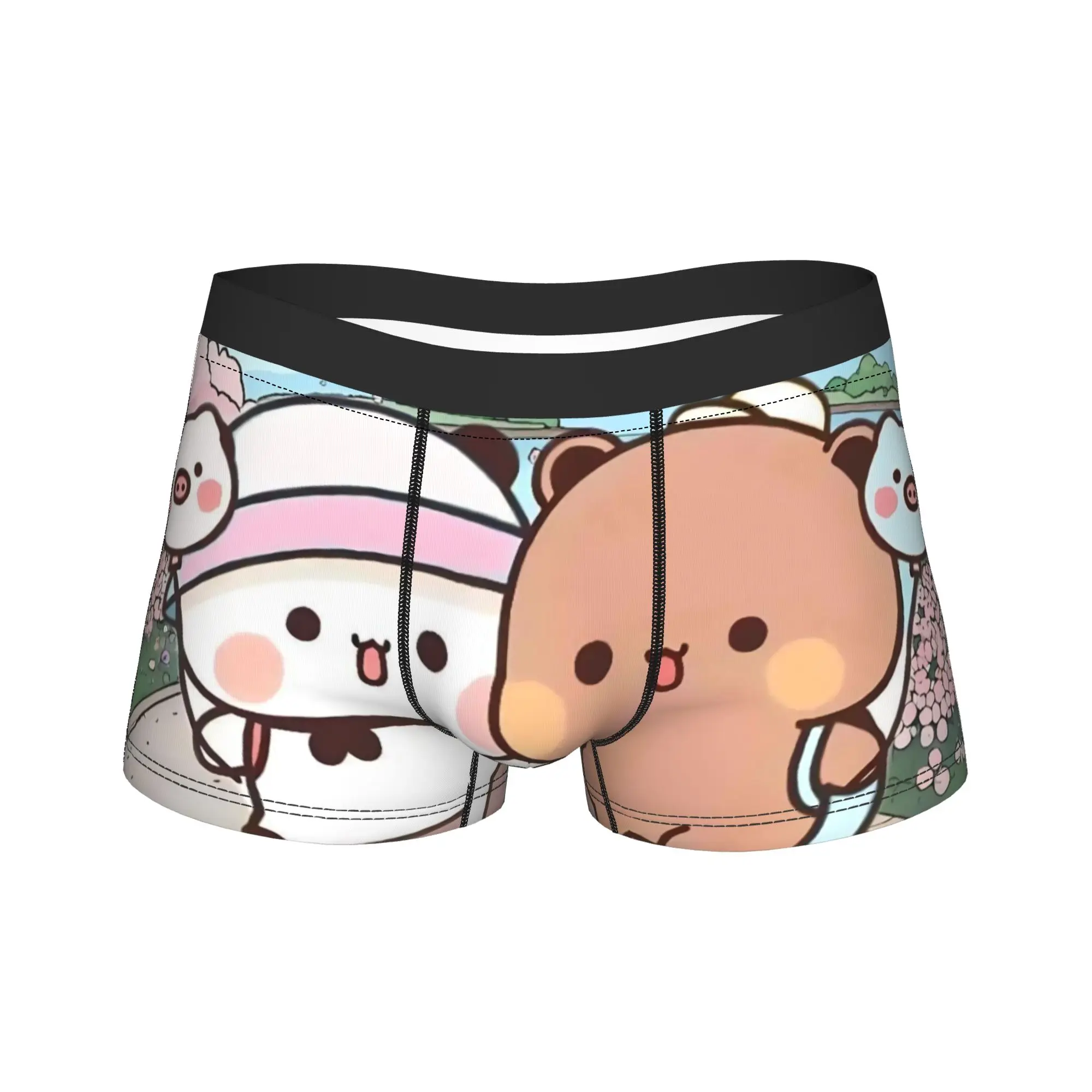 

Bubu Dudu Cute Cartoon Bear Character Underwear Kawaii Panda Panties Boxer Brief For Males Pouch Large Size Boxer Shorts