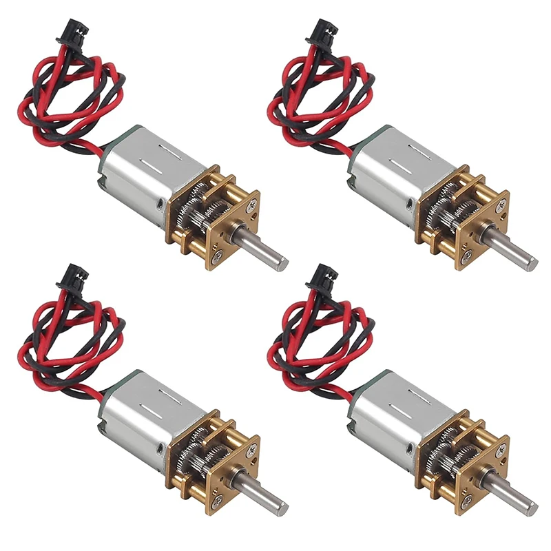8 Stück Mini Micro N20 Getriebemotor DC 3V-6V langsame Geschwindigkeit Vollmetallgetriebe DIY Roboter Auto N20 Getriebemotor