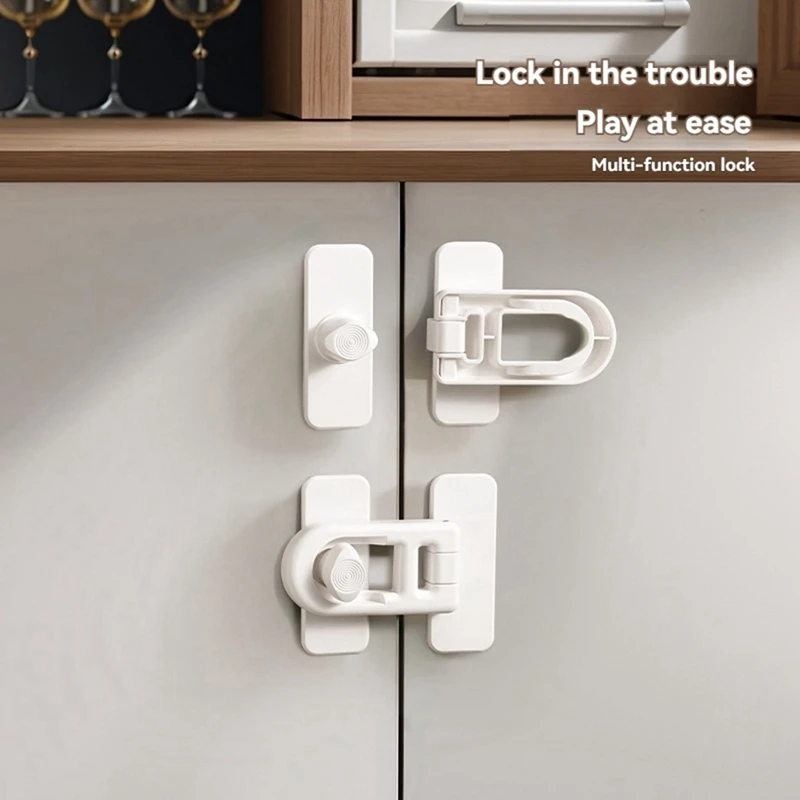 2Pcs Child Safety Oven Locks, High Temperatureresistant ABS Material, Easy No-Tool Installation-AT64