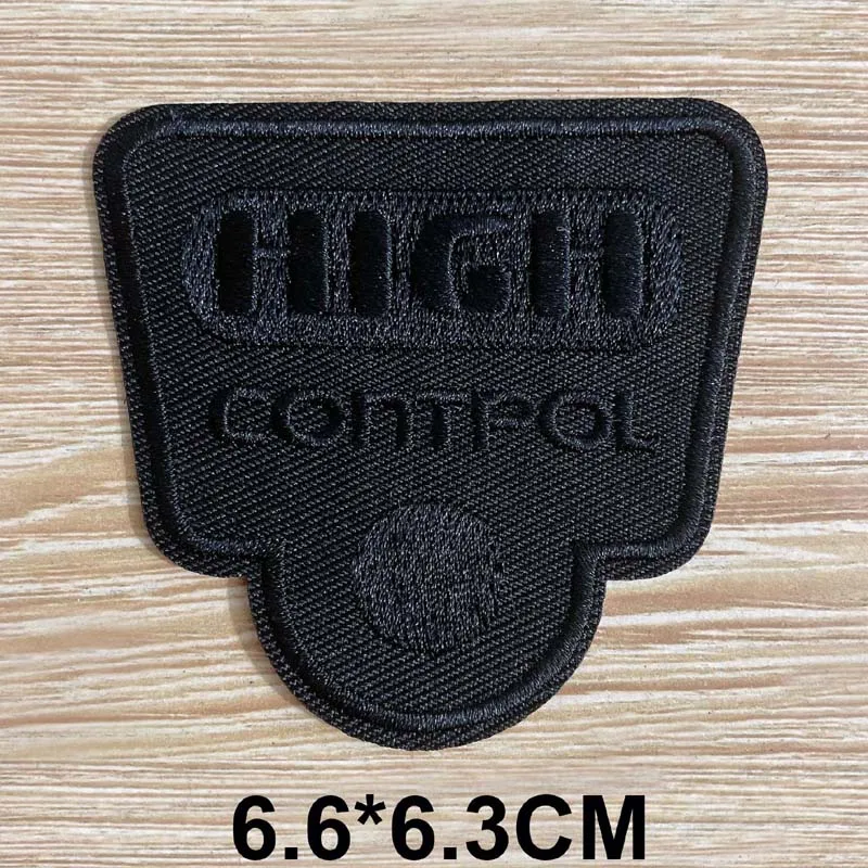 Black Fabric Embroidery Applique Self-Adhesive Patches,\