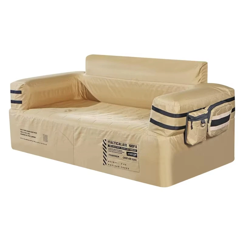 Oxford Bedroom Outdoor Automatic Inflatable Sofa Tactical Modern Single/Double Person Lounge Chair Foldable Waterproof