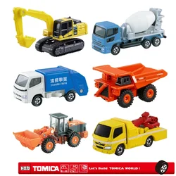 Takara Tomy Tomica Diecast 1/64 Engineering Vehicle Series Bulldozer Excavator Model samochodu Ozdoby Zabawki Dekoracje na prezenty