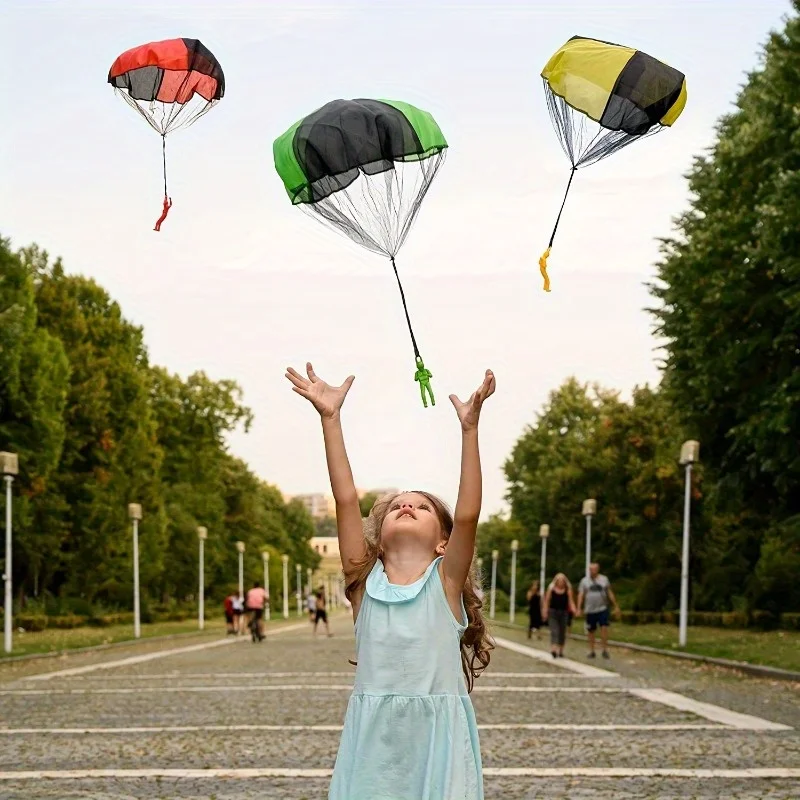 1pcs Children's Hand Throwing Parachute Toy Tangle Outdoor Flying Parachute Men's Outdoor Toy Easter Basket Stuffers Kids Gift