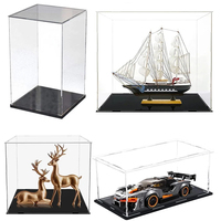 6 Size Display Case for Collectibles Assemble Clear Acrylic Box Protection Showcase for Display Action Figures Organizing Toys