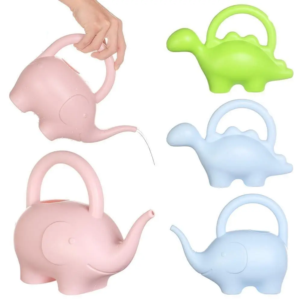 

Cartoon Animal Shape Cartoon Watering Can Durable Light Weight Children Watering Can Candy Color with Handle