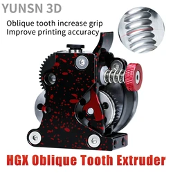 3D Printer Accessoires Alle Metalen Aluminium Onderdelen Hoge Kwaliteit Gehard Staal Schuine Tand HGX 2.0 Reductie Gear Extruder