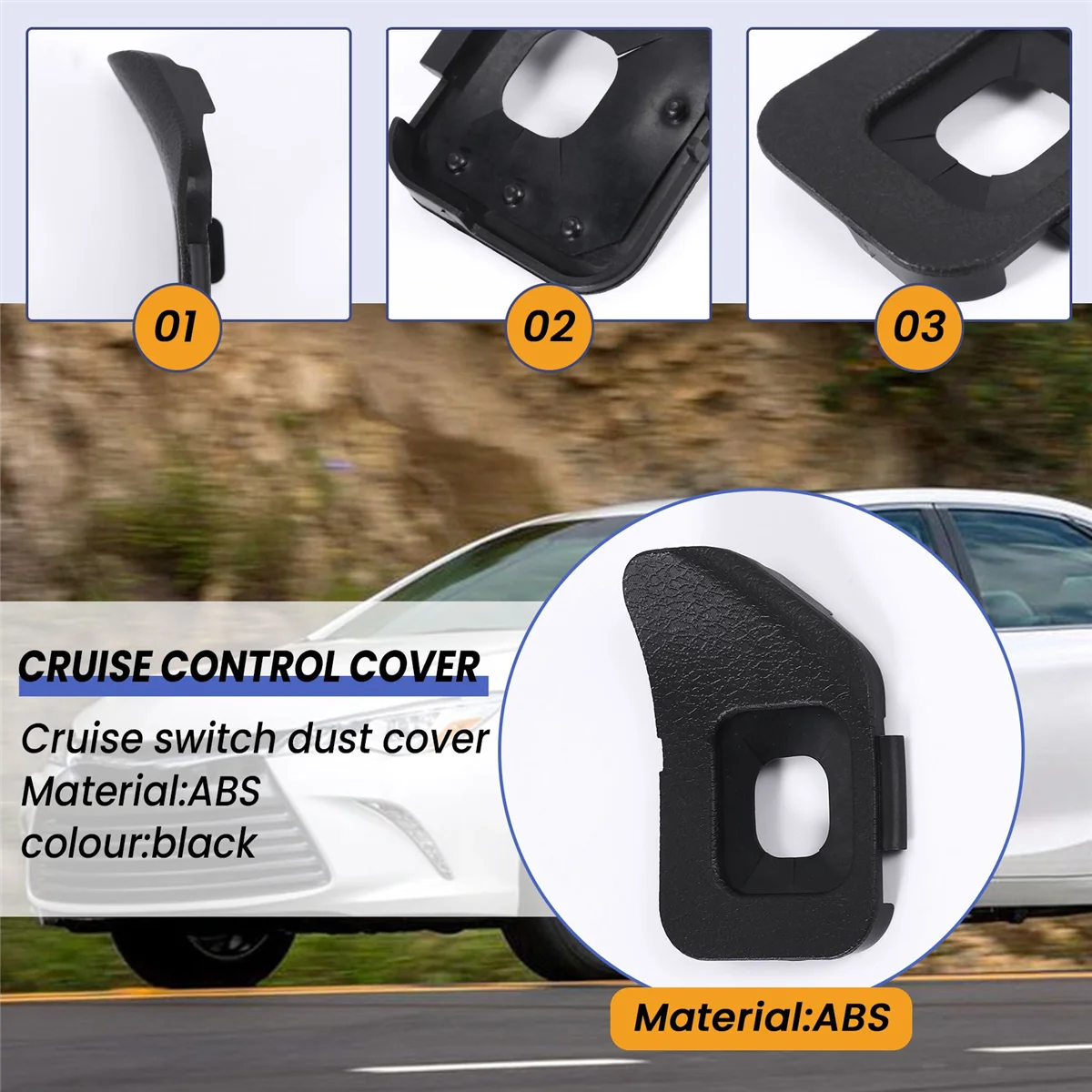 1 Stuks Cruise Control Cover 45186-02310-c0 45186-02310 Voor Corolla Zre18 2014 En Rav4 Asa44 Zsa4x