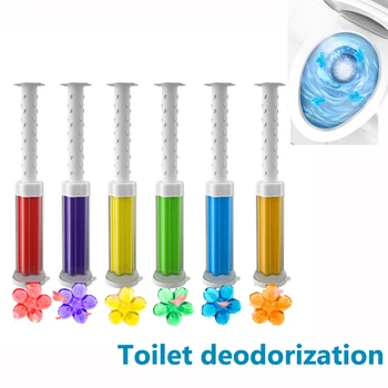 5 Stks/set Bloem Aromatische Wc Cleaner Gel Deodorant Luchtverfrisser Naald Wasmiddel Badkamer Closestool Deodorant Wc Schoonmaken