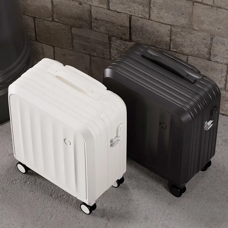 Valise de voyage à roulettes légère pour hommes, petite valise à main, 18 pouces, femme, nouveau, 2024