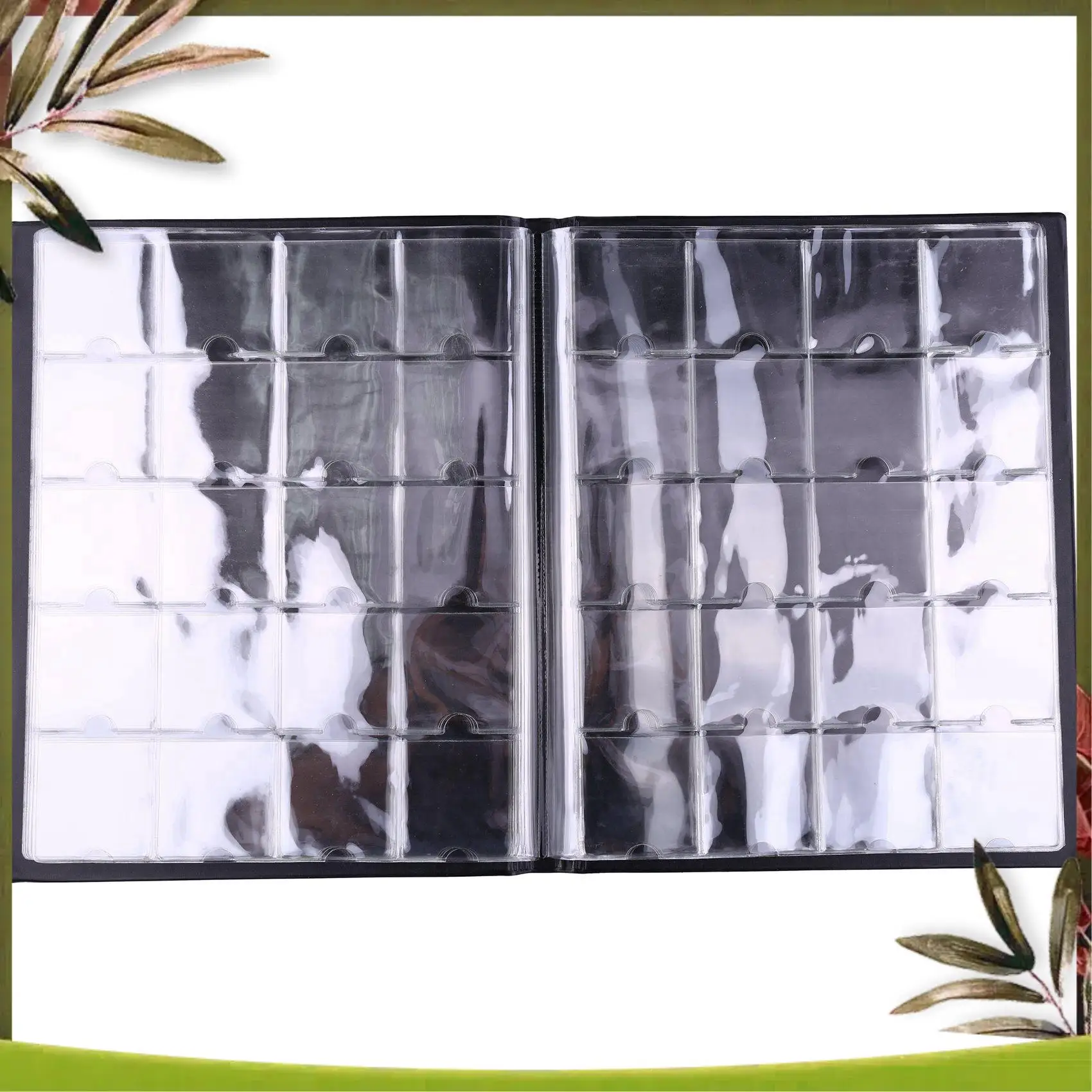 New-3X PCCB Put 200 Pcs Coins Album For Fit Cardboard Coin Holders Professional Coin Collection Book(Color Random)