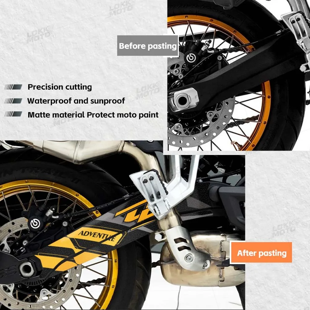 For VOGE Valico DS900X 900 DSX DSX900 2024 2025 Black Knight Motorcycle Rear Swingarm Sticker Protection Rotating Shaft Decals