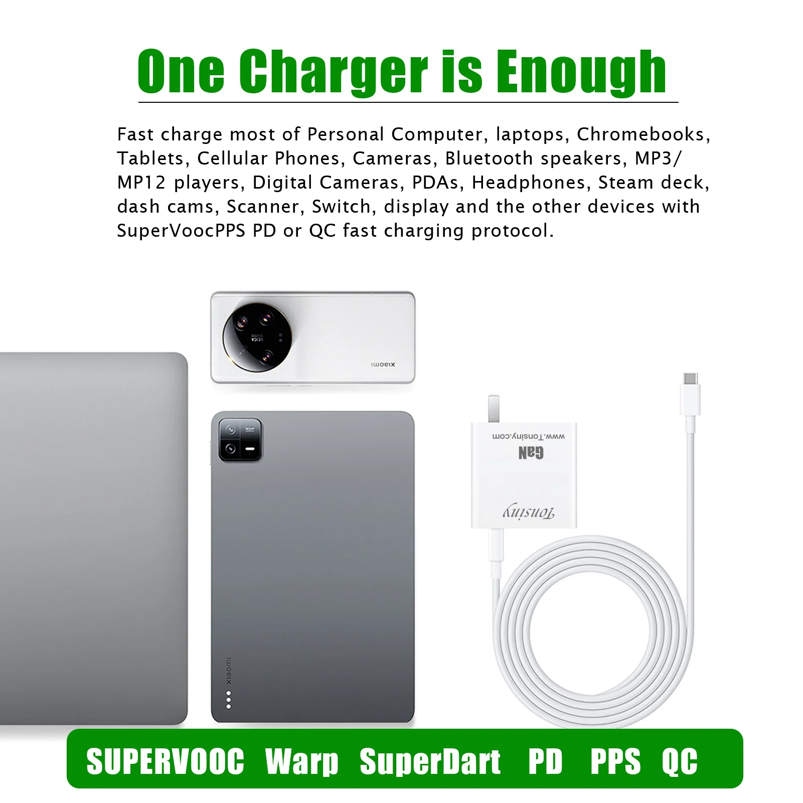 For realme SuperDart charger 240W oneplus charger Warp supervooc oppo adapter PD65W macbook iPhone Samsung tablet charger 45w us