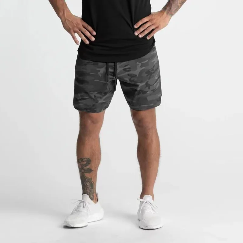 2023 New Men\'s Summer Thin Cool and Breathable Outdoor Quick Drying Solid Color Casual Sports Simplicity Elastic Waist Shorts