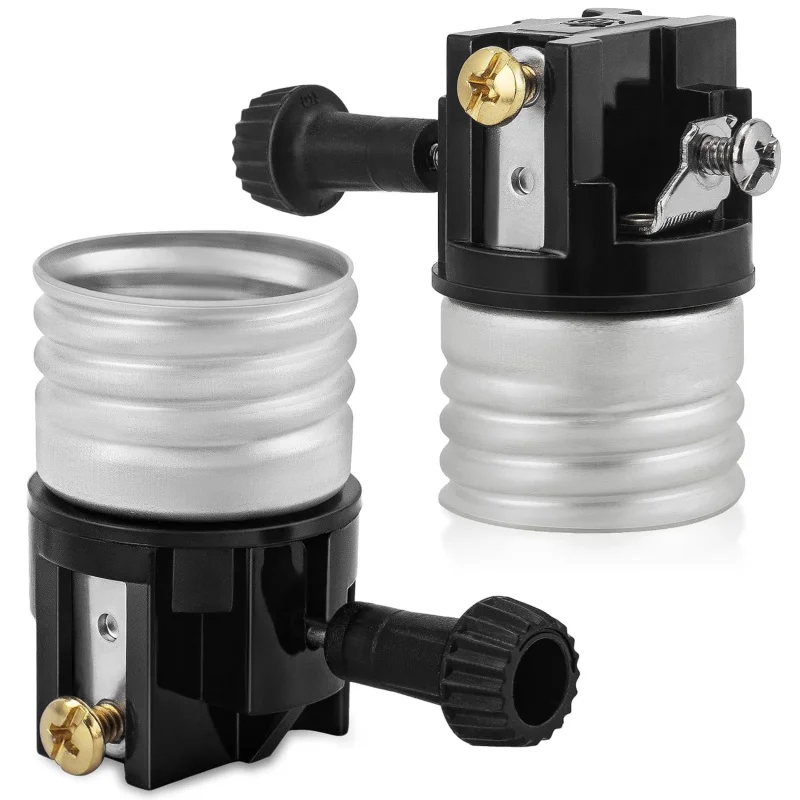 

Патрон для лампы, цоколь E26 с ручкой включения/выключения, внесенный в списке, запасные части для настольной лампы, проекты, E26 Med