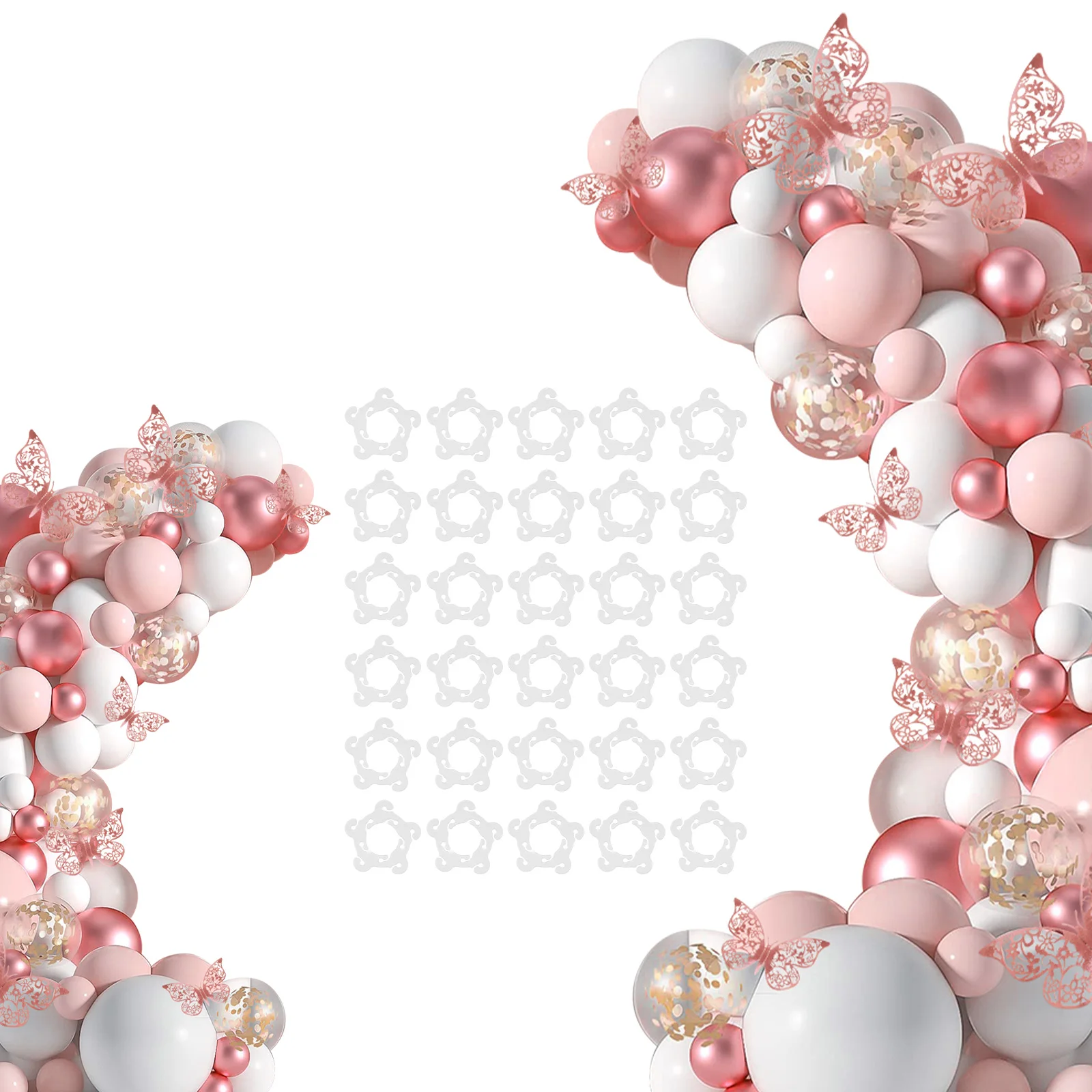 

Balloon Arch Kit with Base Round Balloon Arch Stand with 30 Balloon Clips Adjustable Balloon Garland Arch Stand for Baby Shower