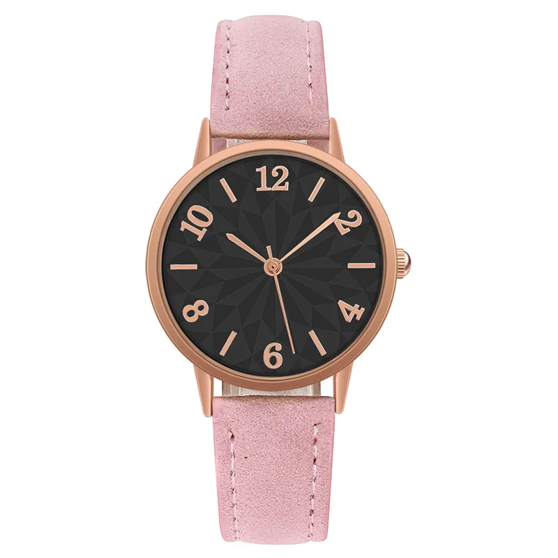 Women's Watch Quartz Dial Digital Watch Frosted Leather Strap Ladies And Girls' Watch reloj para dama nouveautés montres femmes