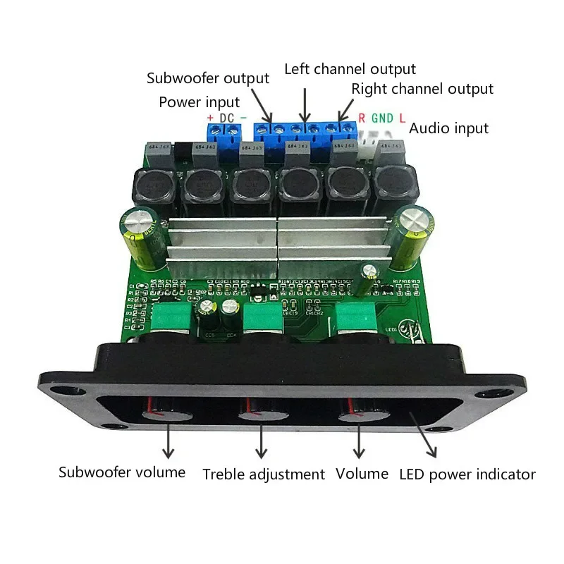 Sotamia tpa3116 subwoofer amplificador de potência placa áudio 2x50w + 100w 2.1 canais tpa3116d2 amplificador de som digital diy casa inteligente