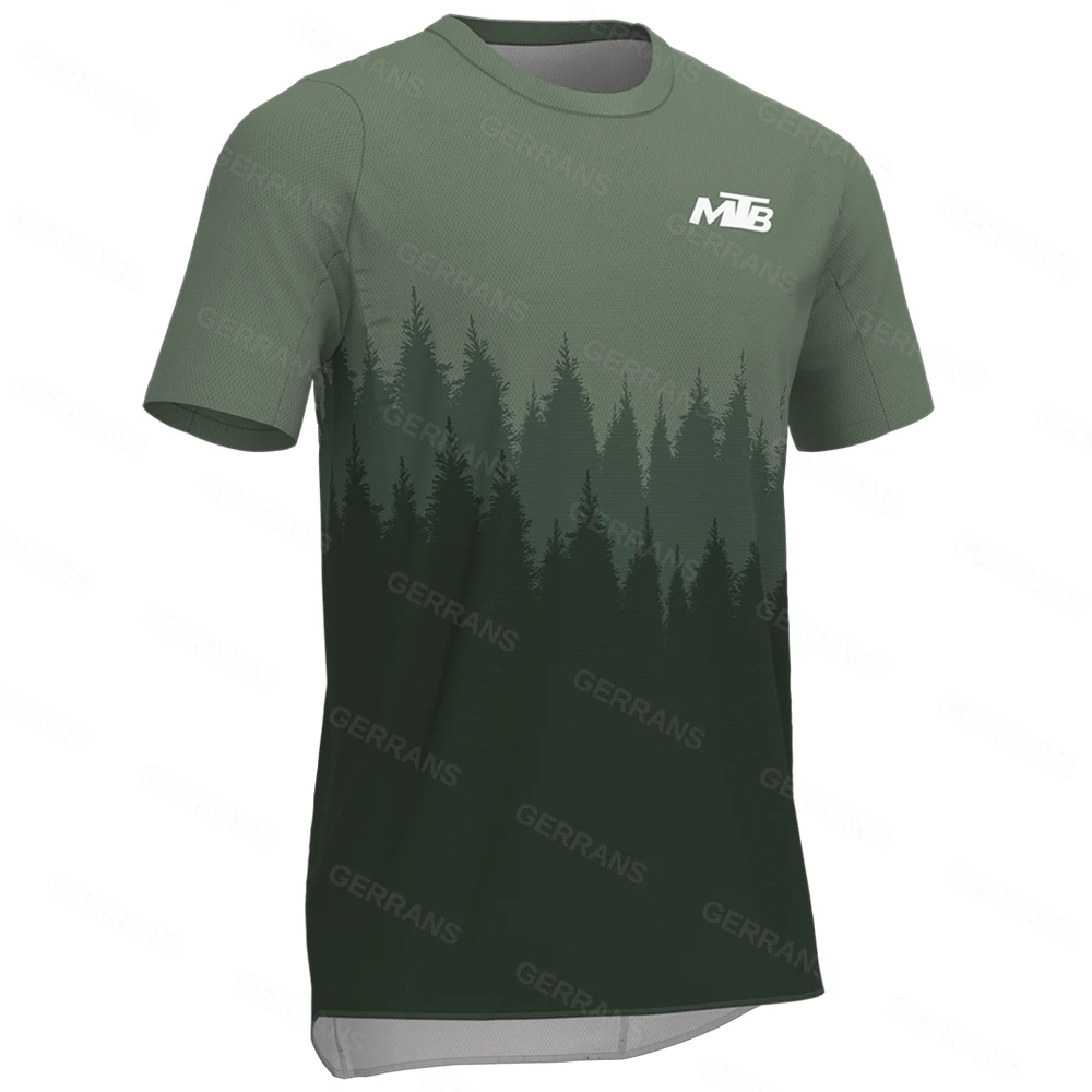 Ggrrans MTB Jerseys Mountain Bike MTB Shirts Offroad Short Sleeve Motorcycle Motocross Sportwear Racing Bike Cycling Clothing